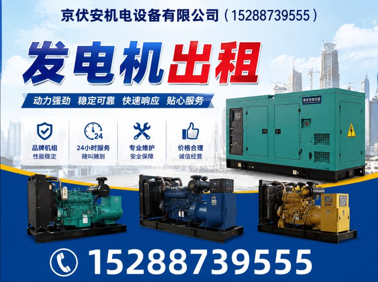 淮北发电机出租展示图