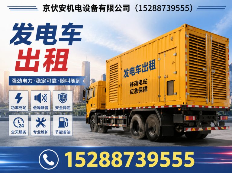 淮北静音发电车租赁展示图